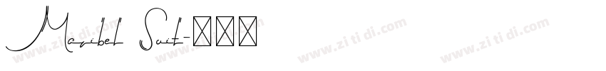Maribel Suit字体转换